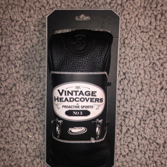 Golf Club Cover Vintage Headcovers by Proactive Sports No.3 Fits up to 200cc - Picture 2 of 4